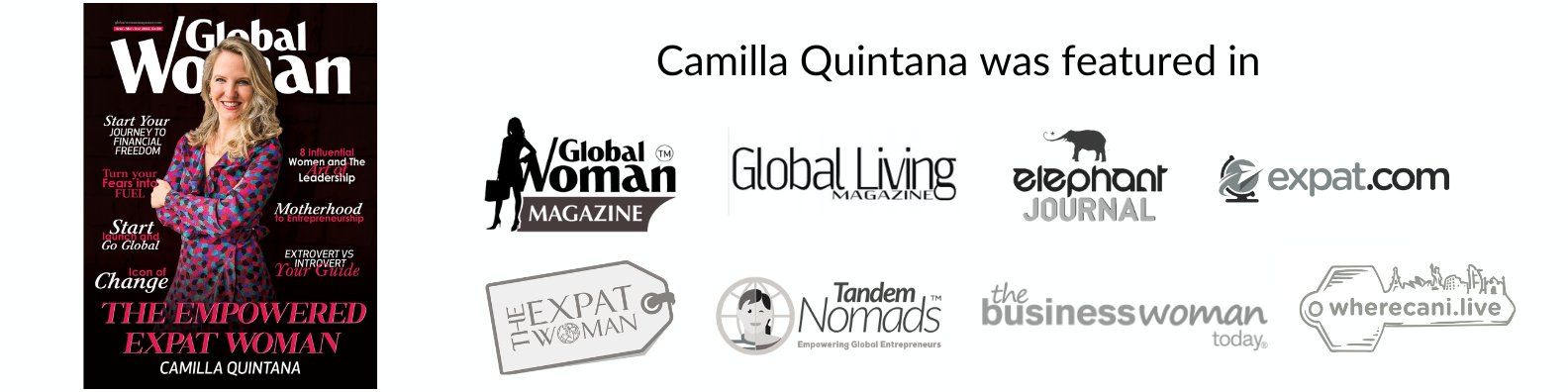 Camilla Quintana Expat Coach Media Banner